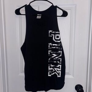 Victoria's Secret PINK Black Muscle Tee